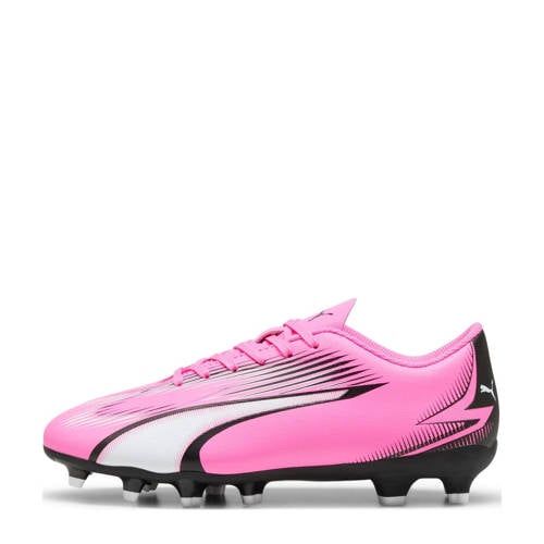 Puma Ultra Play FG/AG Jr. voetbalschoenen roze/wit/zwart