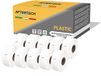 Aftertech 10 x 11352P 25 x 54 mm rollen waterdichte kunststof etiketten compatibel (500 etiketten/rol = 5000 totaal) voor Dymo LabelWriter 10 x 11352PLA