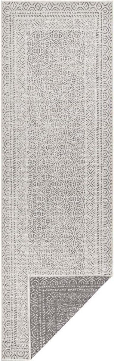 Tapeso Retro Loper - Zilver - 80x250 cm - Polypropyleen