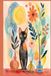 Cute Watercolor Cat Grid Notebook