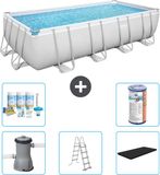 Bestway Power Steel Bestway Rechthoekig Power Steel Zwembad - 488 x 244 x 122 - Grijs