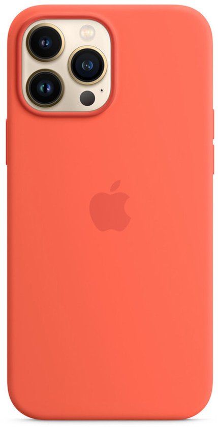 Apple Silicone Backcover MagSafe voor de Apple iPhone 13 Pro Max - Nectarine