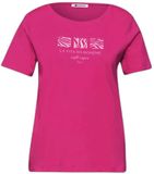 Street One Dames-T-shirt LTD QR Basic Magenta Dream Maat 40