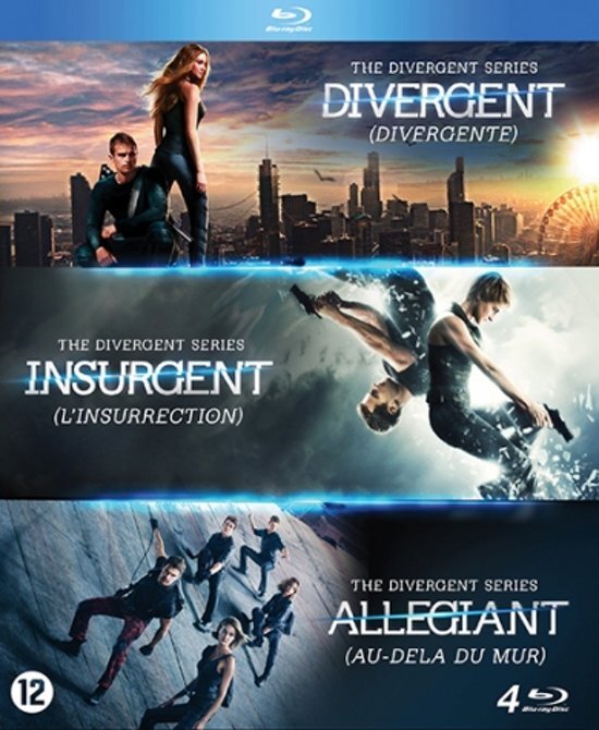 - The Divergent Series: Divergent/Insurgent/Allegiant (Bluray
