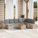 Maison Exclusive - Ensemble de jardin 9 pièces, beige, en polyrotin