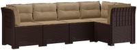 vidaXL - Tuinbank - Rattanlook - Bruin