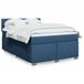 Maison Exclusive - Boxspringbed met matras, bleu, 140x190 cm, rembourré