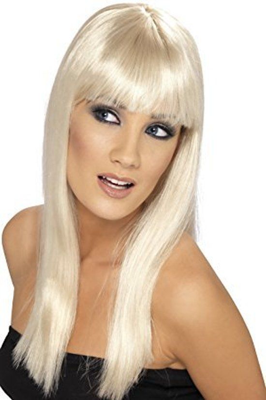 Smiffys Glamourama Pruik Lang Blond