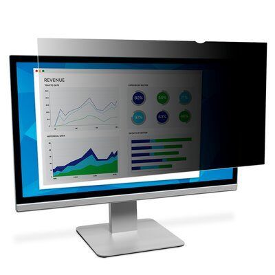 3M PF238W9E - 23.8" Frameless Monitor Privacy Filter - Black