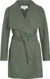VILA Vicooley Collar Belt Coat - Noos Dames - Polyester - Maat 44 - Pastelgroen