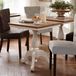 Loberon Tafel Kingston wit/bruin