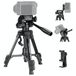 NEEWER ENTRY NIVEAU VERSIE Mini Bureau Telefoon Statief Compatibel met iPhone voor Video Opname, Kleine Compact Tafelblad DSLR Camera Camcorder Webcam Stand, 3-weg Pan Tilt Head & Mobiele Telefoon