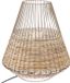 Atmosphera - Lamp van riet en metaal CHERAW, 33,5 cm, beige