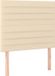 vidaXL Hoofdbord - Crème - 90x5x118/128 cm - Stof