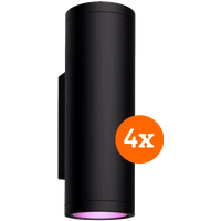Philips Hue Appear muurlamp White and Color Zwart 4-Pack