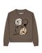Watapparel Sweatshirt 'Self Love ' lichtbeige / bruin / zwart / wit