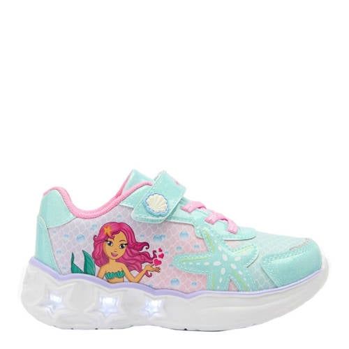 Graceland sneakers met lichtjes groen/roze
