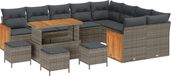 vidaXL Banc de jardin gris