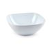 PlasticForte Petit plat de service - carré - blanc - 17 x 7 cm - plastique