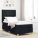 Prolenta Maison Exclusive - Boxspringbed met hoofdeinde, zwart, 90 x 200 cm, gestoffeerd