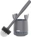 Siga Brosse WC, brosse et support pour WC avec support à séchage rapide et poignée robuste, brosse WC de qualité supérieure pour salle de bain, gris