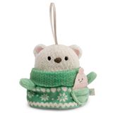 NICI Set Knuffel Beer Snono 8 cm met muts & trui kostuum in geschenkdoos