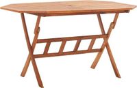 vidaXL Tuintafel - Massief Acaciahout - Inklapbaar - 135x85x75 cm