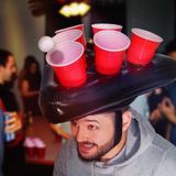 Out of the Blue Beer Pong Hat - Beer Pong 2.0 - Opblaasbare Hoed - Grappig Spel