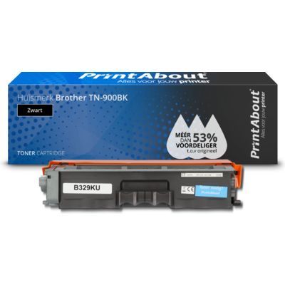 PrintAbout Huismerk Brother TN-900BK Toner Zwart | 6500 pagina's | Compatibel