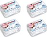 Sanitral Dental Floss Sticks, Strong Non Broken Dental Floss, 2 in 1 Toothpicks with Transparent Travel Case, Perfect for Family, Hotel, Travel (Pack of 4x50)