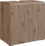 Vicco Takumi Wastafelonderkast – 60 x 58 cm 2 opbergvakken Ambachtelijk Eiken
