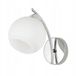 VENETI AMOS Wandlamp Chroom met Witte Kap - E27 Fitting