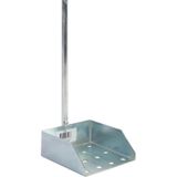 Merkloos / Sans marque Putschep Verzinkte Schep met Metalen Steel - 116 cm - Vierkant Model