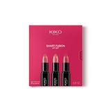 KIKO Milano Smart Fusion Lip Set - Kleur 03 | Lippenset | 3 Kleuren | Romig Voedend | Glanzende Finish
