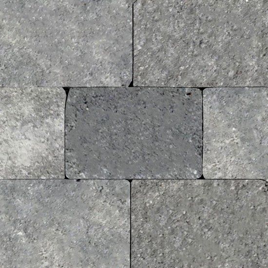 Merkloos Gardenlux Pebblestones Plus 20 x 30 x 6 cm tuintegel Grijs/Zwart