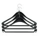 Sorex Kledinghanger - 12x - zwart - kunststof - kledinghaak - kleding ophangen - kleerhangers - Kleding opruimen