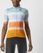 Castelli Dolce Jersey Fietsshirt Vrouwen - Maat S - Lichtblauw/Oranje/Wit
