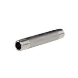 Riegler Dubbele buisnippel 23, AG/AG, verzinkt staal ST 37-2, R 3, lengte 180,0 mm, werkdruk max. 50 bar.