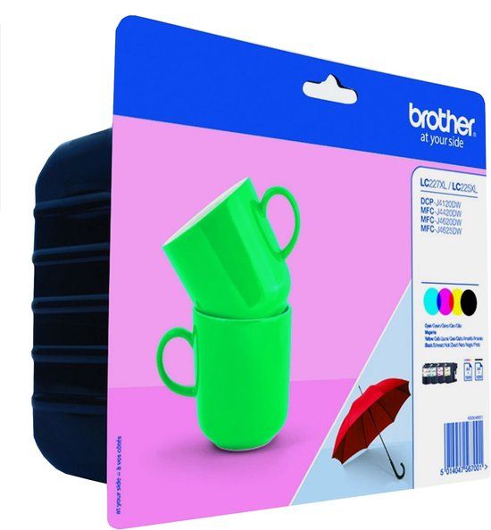 Brother LC-227XLVALBPDR - Multipack - Inktcartridge - Cyaan, Geel, Magenta, Zwart