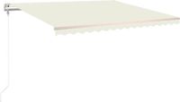 vidaXL Storenscherm 450x300 cm Polyester Crème