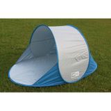 Merkloos / Sans marque Lastpak Blauwe pop-up strandtent - Hitte en UV beschermd - Waterdicht