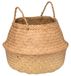 Atmosphera Opbergmand Danilo - rond - riet - naturel - 40 x 41 cm - opvouwbaar