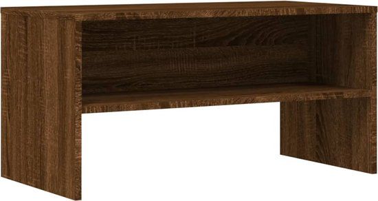 vidaXL Tv-meubel 80x40x40 cm bewerkt hout bruin eikenkleur