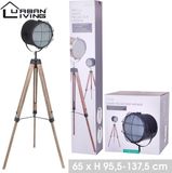 Urban Living Staande Industriële Vloerlamp Antraciet