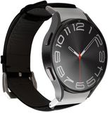 PURO PUGW6CLASSICBLK Horlogebandje Leer Zwart Samsung Galaxy 4 Active Universeel
