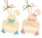 Portefeuille en bois pour enfants en forme de lapin