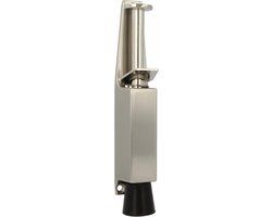 AMIG Deurvastzetter Deurstopper binnen - voetbediend – slag 45mm – Satijn Nikkel