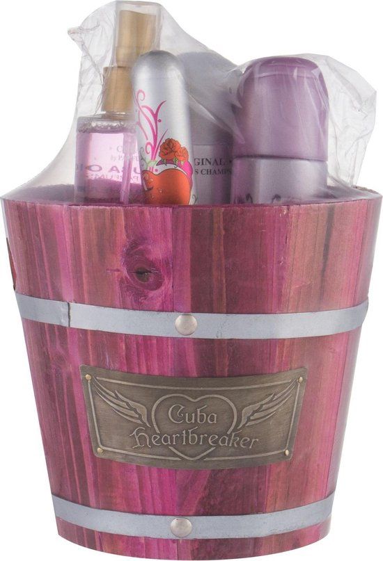 Cuba Heartbreaker Gift Set for Women - Eau de Parfum, Deospray & Body Spray