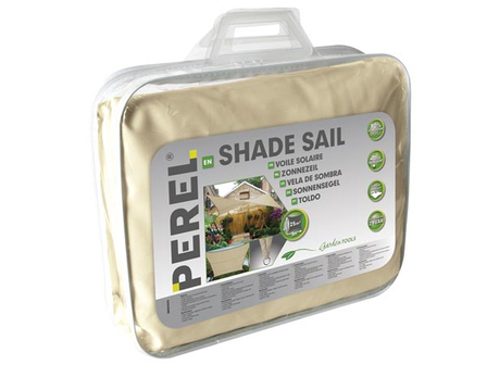 Perel Schaduwdoek - 5x5m - Champagne