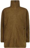 CMP Faux Fur Zip Jacket Dames Tabak XL